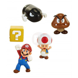World of Nintendo Mini figúrka 5-Pack New Super Mario Bros. U Acorn Plains 6 cm